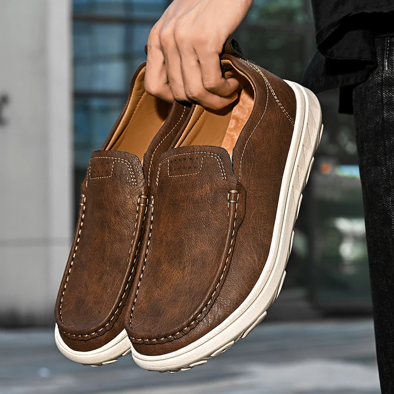 

Men's casual board shoes Comfortable and minimalist daily style daily work 38-46 Outdoor casual street shoes Black brown