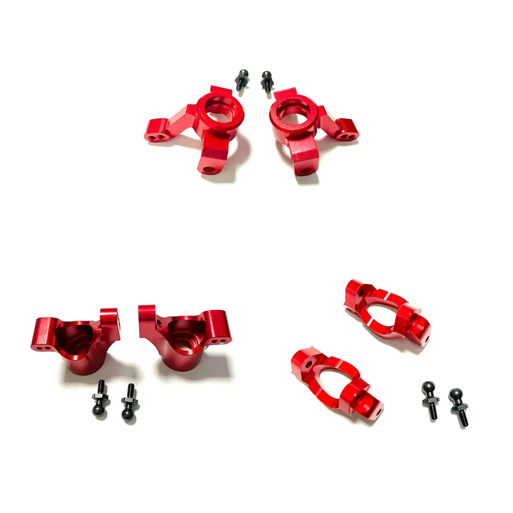 

New Metal Upgrade Parts Kit Caster Block Steering Blocks Suspension For Traxxas Latrax Teton 1/18 RC Car