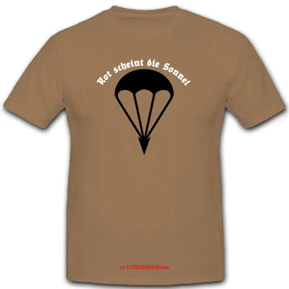 Red Shines the Sun German Paratroopers Springer Para T Shirt 6520 long or short sleeves