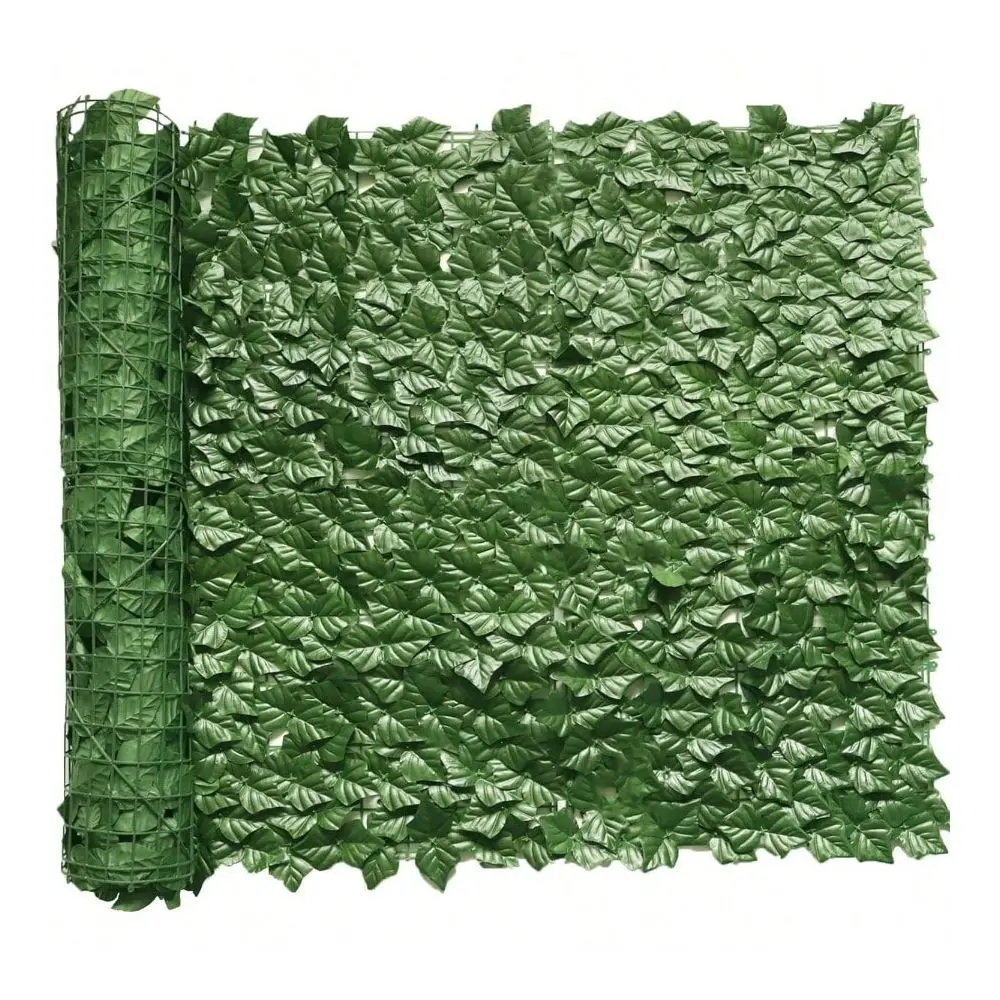 

Ivy Privacy Fence 118x39.4in Grass Wall Screen Fake Vines Balcony Fence Privacy Screen Cover, Faux Ivy Leaf Hedge Panels Wall D