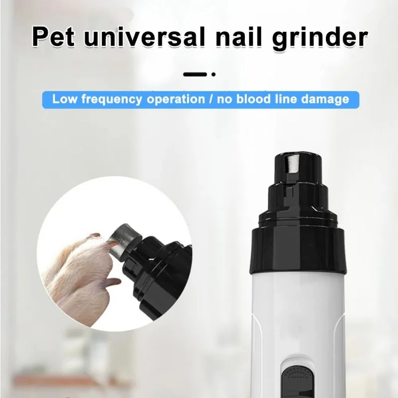 Rechargeable USB Charging Electric Pet Nail Grinder LED Pet Nail Grinder Trimmer Silent Pet Claw Trimmer Tool Set