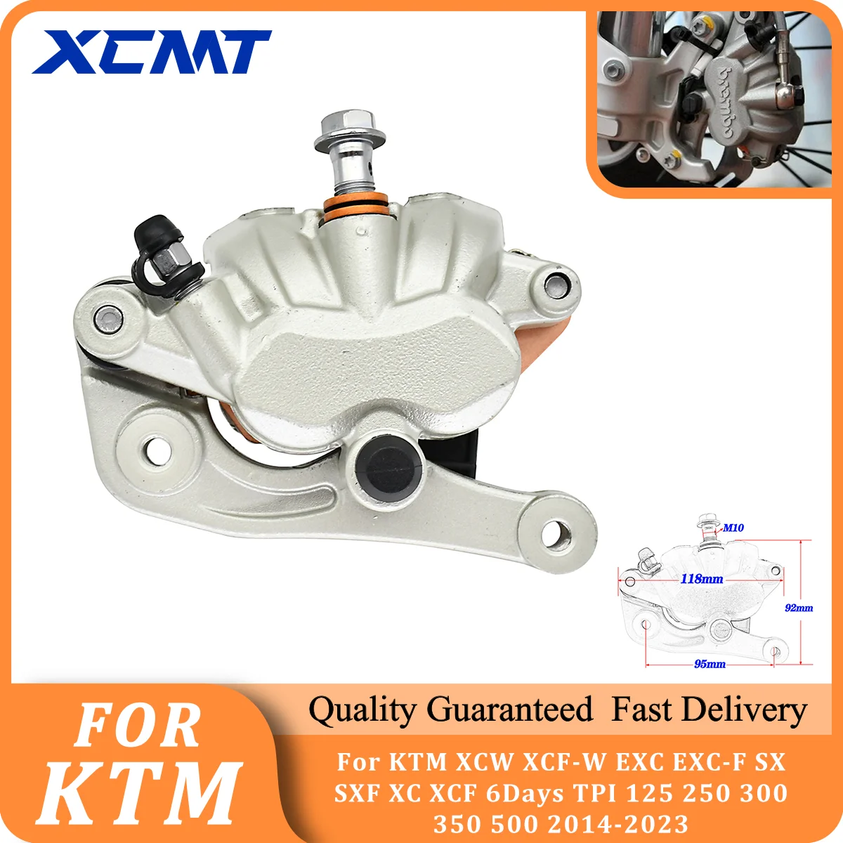 

Motorcycle Front Brake Caliper Master Cylinder For KTM XCW XCF-W EXC EXC-F SX SXF XC XCF 6Days TPI 125 250 300 350 500 2014-2023