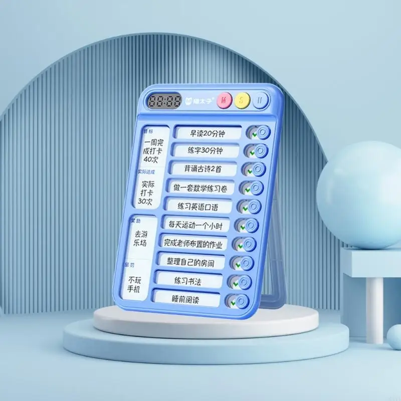 G8TA 7.5x5INCH CHORES 차트 어린이 휴대용 채우기 차트 메모 플라스틱 체크리스트 보드