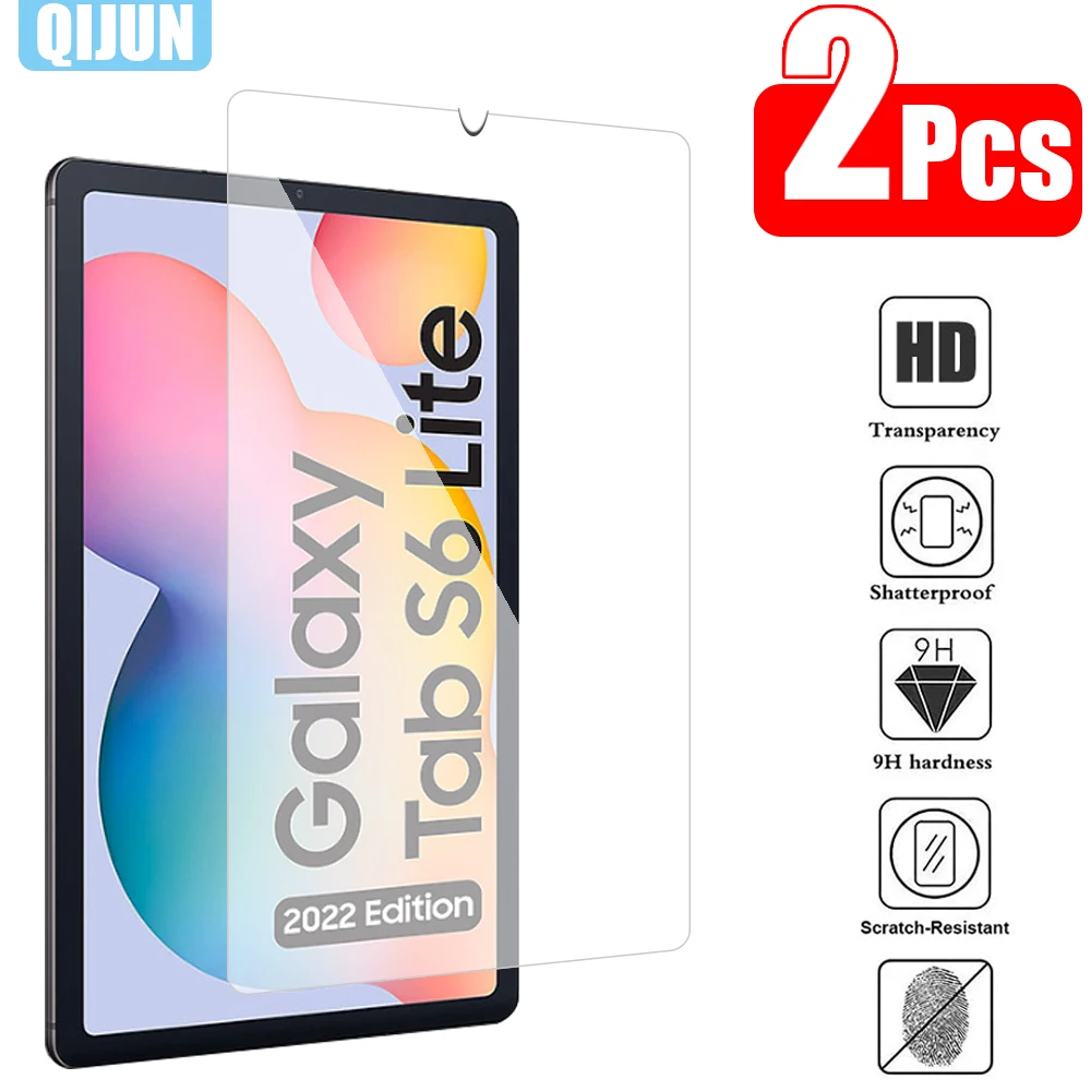 Película de vidrio templado para tableta Samsung Galaxy Tab S6 Lite, Protector de pantalla a prueba de explosiones, 10,4 pulgadas, SM-P610, 2 uds.