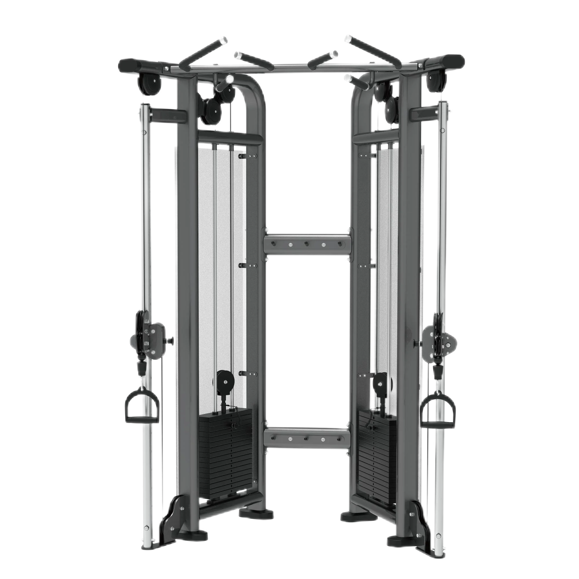 Máquina de ejercicios de acero de doble polea ajustable para gimnasio en casa interior y equipo de ejercicio de entrenamiento comercial