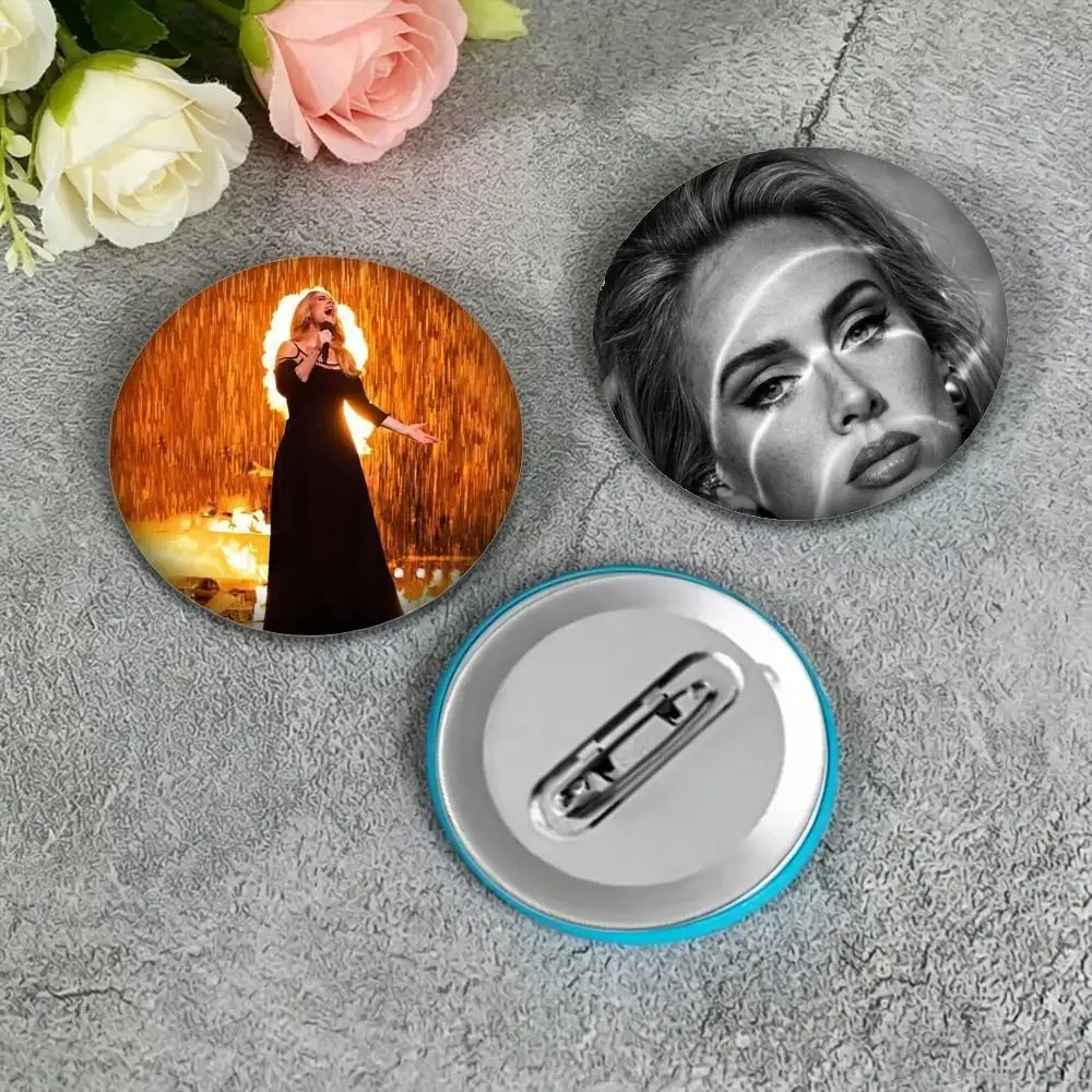 A-Adele Singer Hello Ballad  25 32 44 58 75mm Badges Personalized Round Brooches Pins Accessory Gift