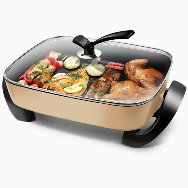 new Large capacity electric hot pot multi-functional hot pot new integrated electric hot pot non-stick pan, large firepower