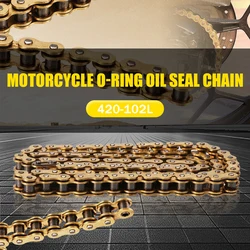 O-ring oil seal chain gold oil seal chain thickened suitable for 420  chain 102-section link off-road motorcycle chain