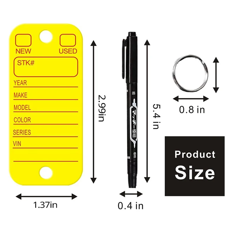 علامات GW-PVC مع ملصقات وحلقات، وعلامات مفاتيح السيارة للتنظيم، ومعرفات المحدفات، وعلامات الأمتعة مع علامات