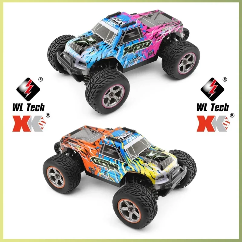 Wltoys-LEDライト付きオフロードRCカー,金属シャーシ,電気,高速,新品,1:20, 2.4g,4wd,50km,h,204006