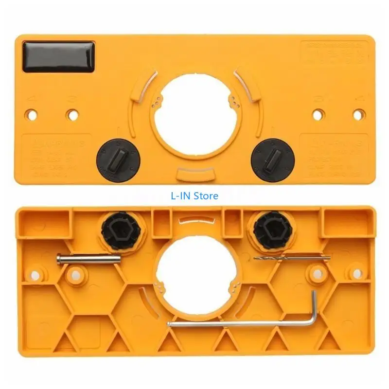 Precise Multifunctional Hinge Hole Opener 15mm-35mm Dowel Jig System Tools