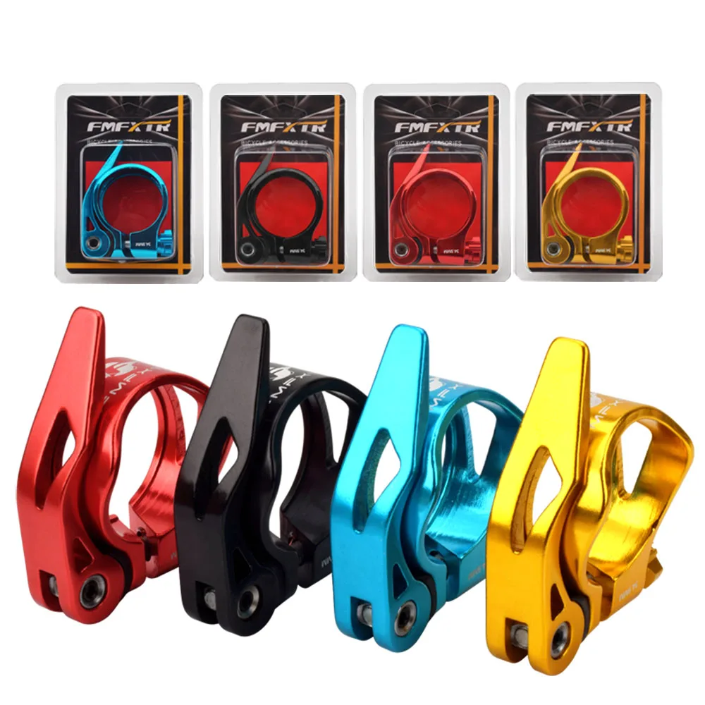 

MTB Road Bike Seatpost Clamps Quick Release 31.8mm/34.9mm Aluminum Alloy Clip Mountain Bicycle Parts Cycling Accessories