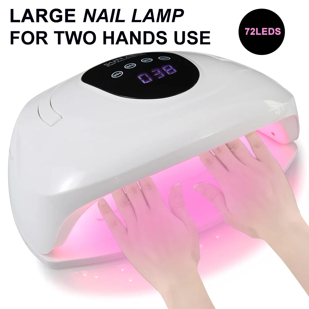 320 W SUN X18MAX Leistungsstarke UV-LED-Nagellampe für Maniküre, Gel-Nagellack-Trocknungsmaschine mit großem LCD-Touch-Nageltrockner mit automatischem Sensor