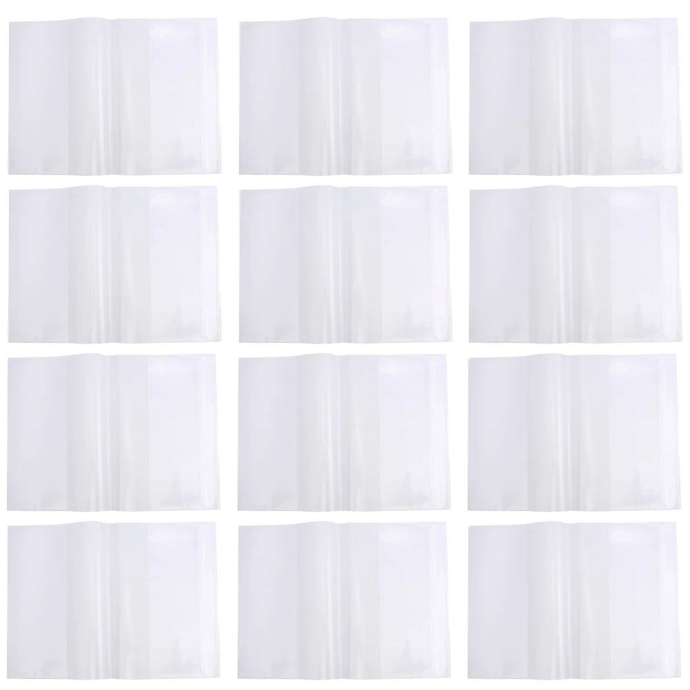 

20 Pcs Waterproof Book Film Transparent PP Cover Thickened Reusable Textbook Protector Scratch Resistant Notebook Cover