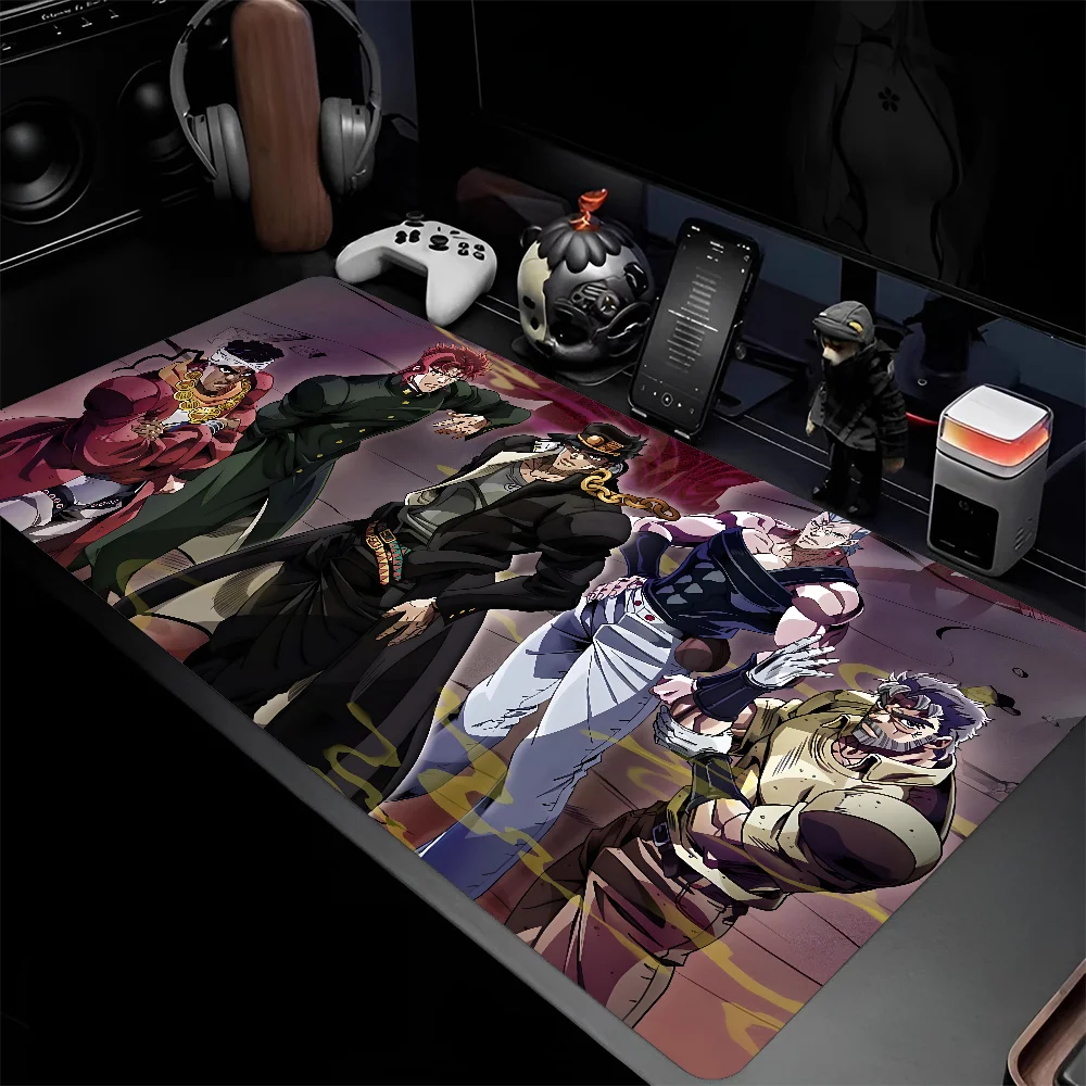 Anime Jojo Bizarre Adventure Mousepad Large Gaming Mouse Pad LockEdge Thickened Computer Keyboard Table Desk Mat