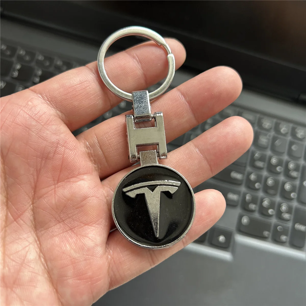 Alloy Metal Car Keychain Clasps Hooks Buckle Waist Keychain for Tesla model 3 Model X model Y s Accessories