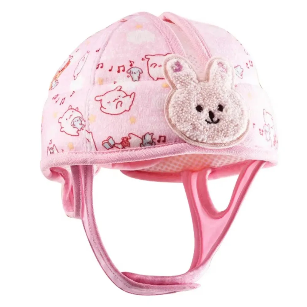 

Cartoon Baby Safety Helmet Adjustable Protective Infant Crash Cap Breathable Ultra-Lightweight Toddler Head Protection Hat