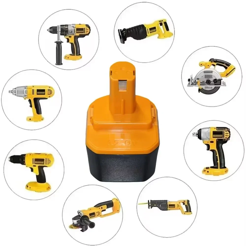 12V 4800/6800/9800/12800mAh Ni-MH Replacement Electric Drill Power Tool Battery For Ryobi BID1230/1801/R10521/RY1201