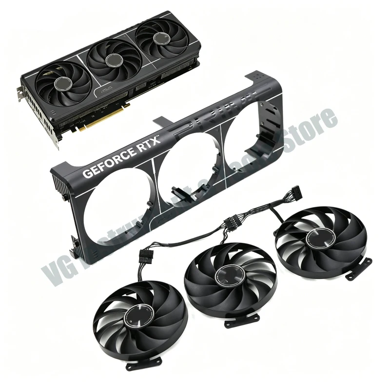 Newly designed, compatible with original ASUS PRIME RTX 5070/5070Ti Master Edition dual-ball bearing graphics card fan housing