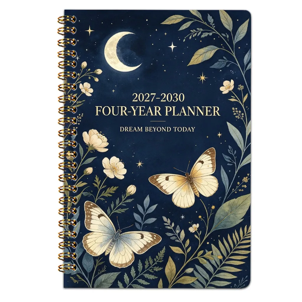 2027-2030 Planner Elegant Four-Year Planner Spiral Bound Planner Sturdy For Family And Friends Mother'S Day Gift Holiday Gift
