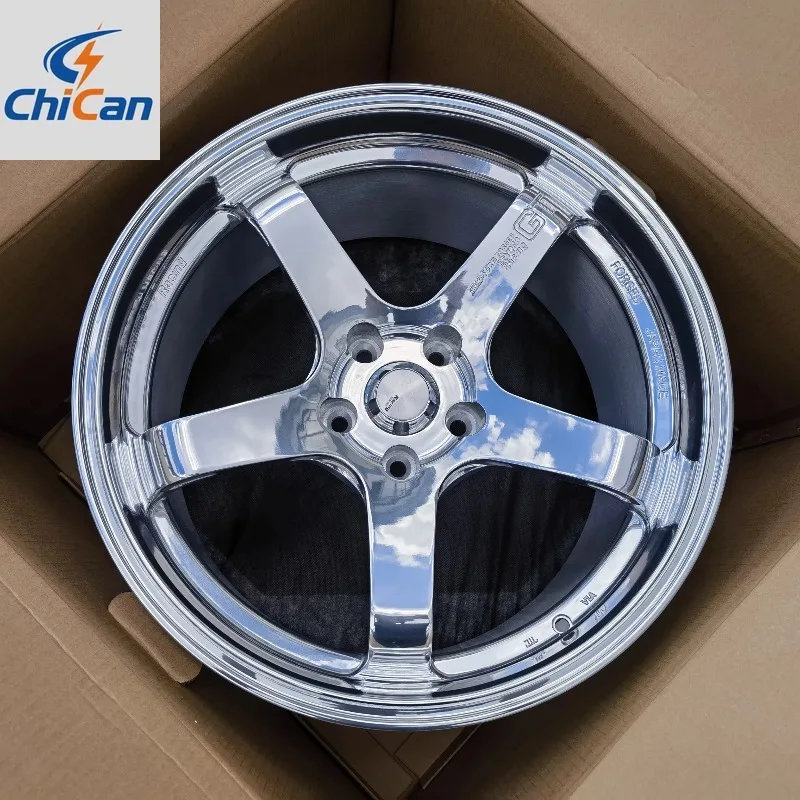 

[2026]Chican Custom Forged Sky Silver GT Deep Dish Concave T6061 Alloy Wheel Hub 18-24 Inch 5X112 5X108 5X114.3 5X120 Sale