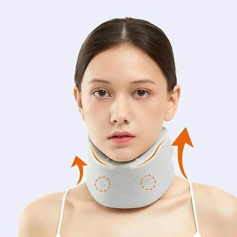 Neck Brace, Foam-filled Cervical Support Traction Device Neck Stabilization & Pressure Relief Device Adjustable Neck Stabilizer