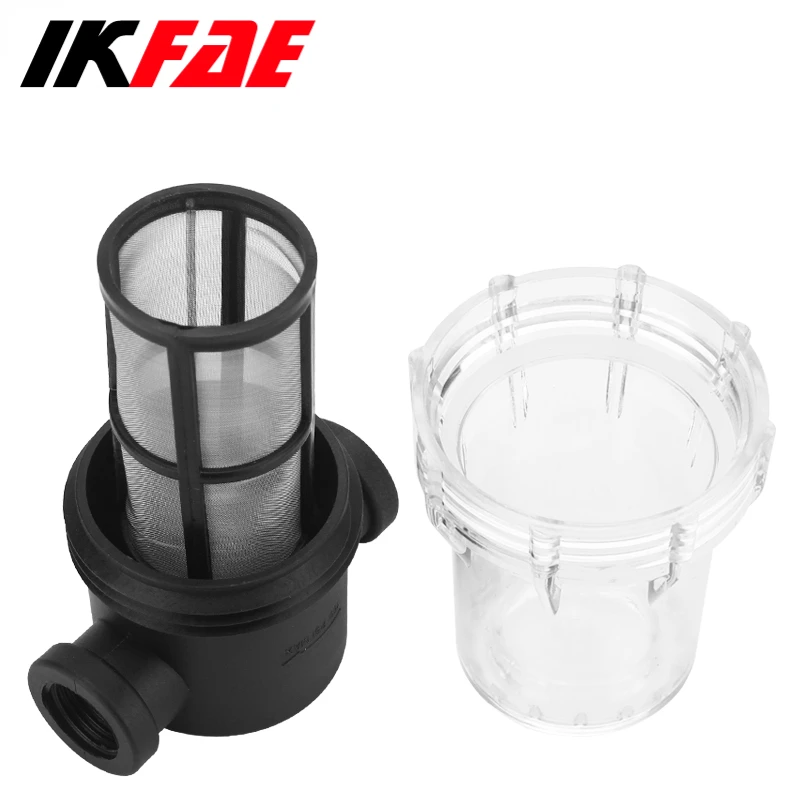 IKFAE Tube Filter 1/2\'\' 3/4\'\' 1\'\' Inch Gardening Irrigation Impurity Filter Mesh Collector Waterway Filter Inlet Purification