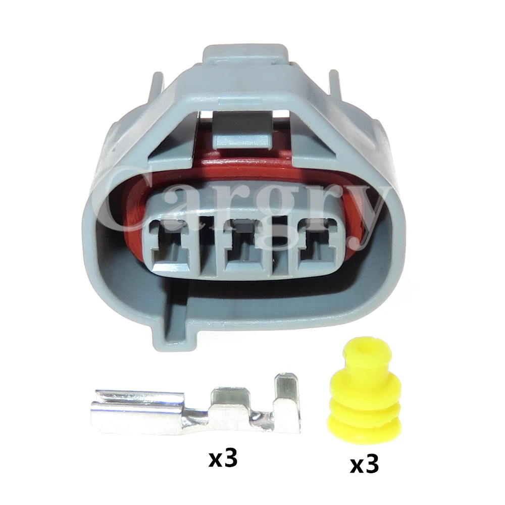 1 Set 3P AC Assembly Automobile Plastic Housing Sealed Connector 6189-0028 Car Waterproof Socket Auto Wire Cable Sealed Plug