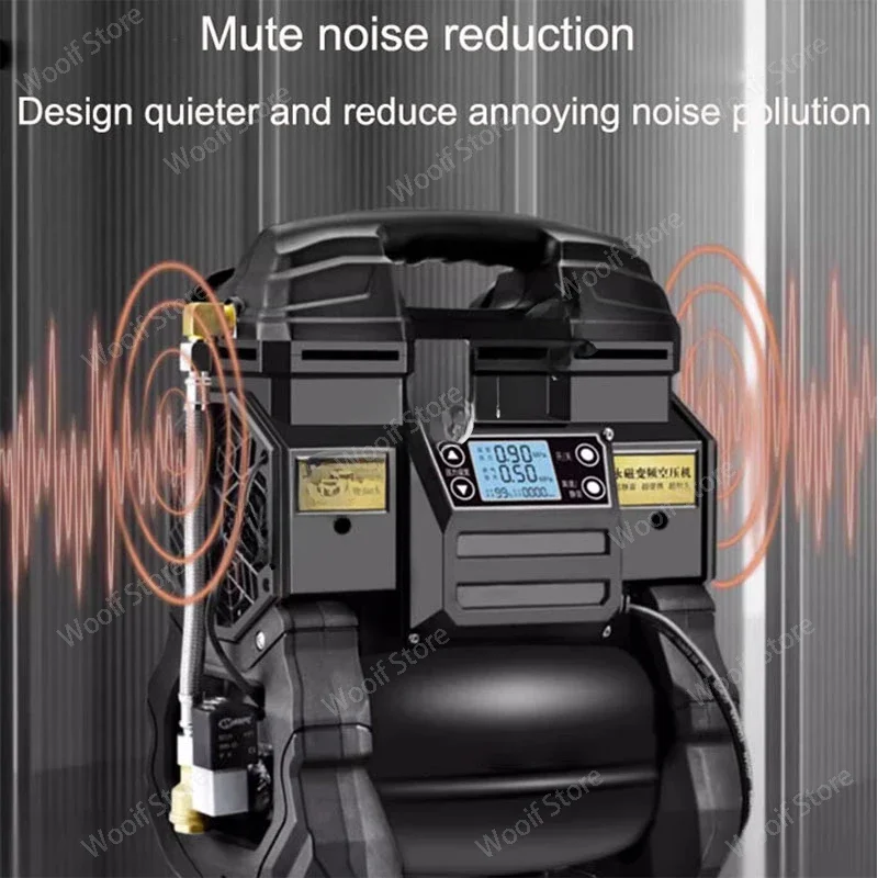 Silent Oil-free Air Compressor Air Pump High Pressure Industrial Air Compressor for Car Painting 500W