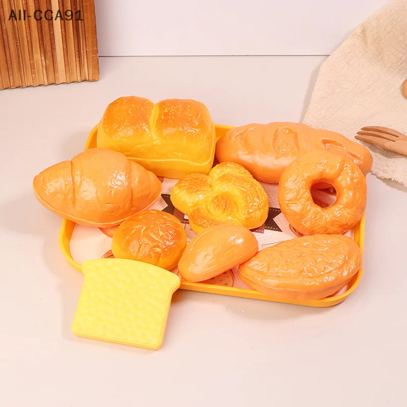 CCA91-1 Set Mini Simulation Dessert Bread Food Cooking Games Play House Party Games Girl Toys Children Pretend Play Kitchen Prop