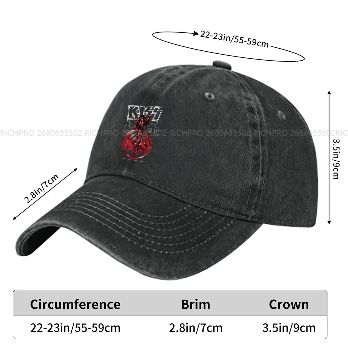 Demon Baseball Cap Men Hats Women Visor Protection Snapback KISS Caps