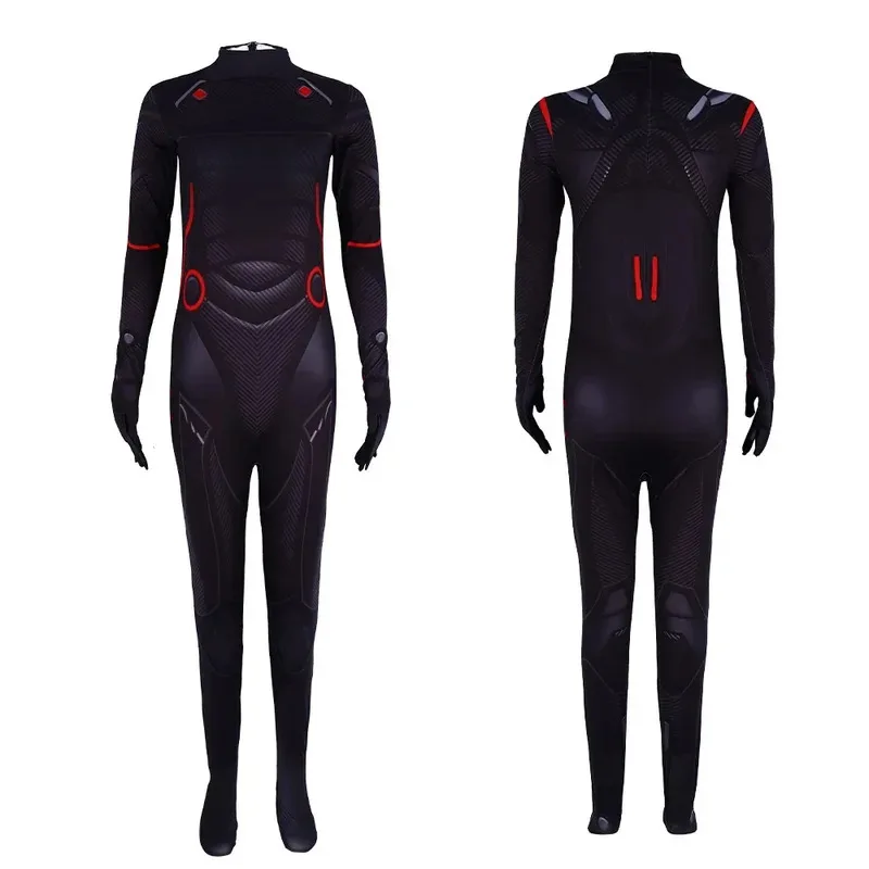 Lyou 2025 игровой наряд Fortnite, косплей, комбинезон Omega с рыбьими палочками, черный костюм рыцаря для взрослых и детей, карнавал, Хэллоуин C ★ ★