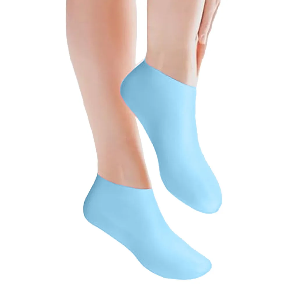 1 paar Frauen Silikon Socken Trockenen Rissige Füße Fußpflege Socken Spa Pediküre Socken Massage Feuchtigkeitsspendende Gel Fuß Pflege Werkzeug