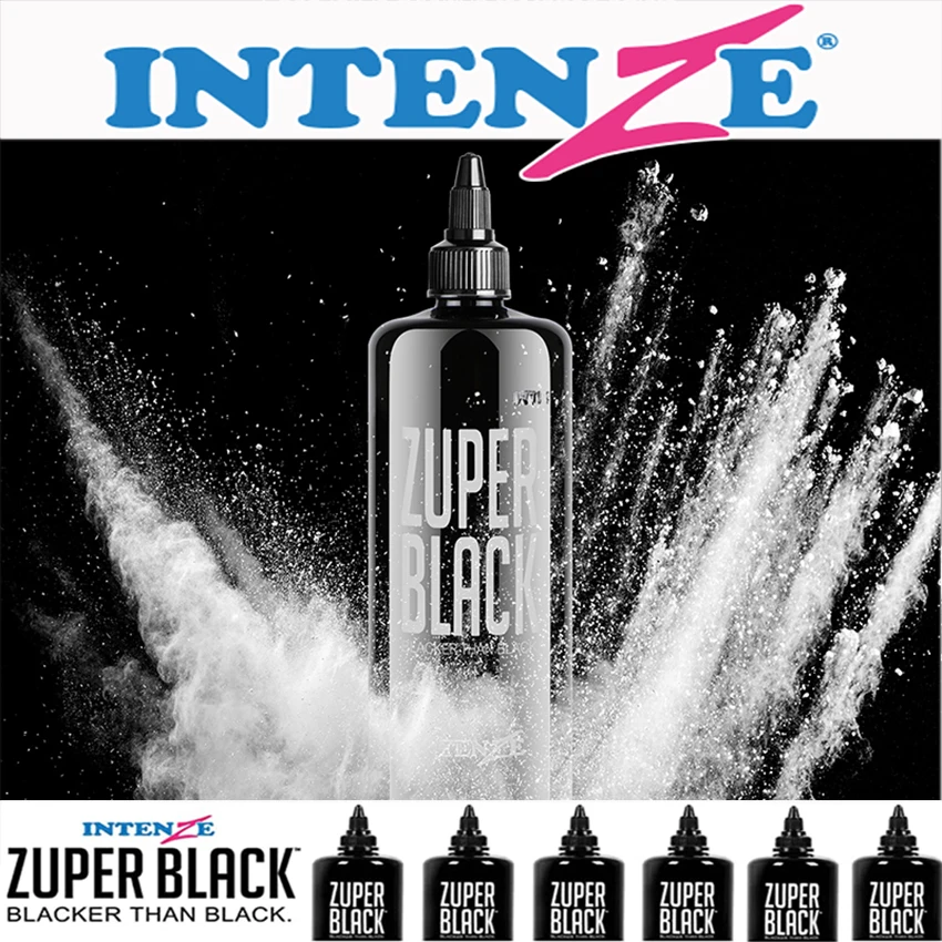 12OZ (360ML) Body Paint Grand Aqua Zuper Black Permanent Professinal Tattoo Ink Pigment Set Body Arts