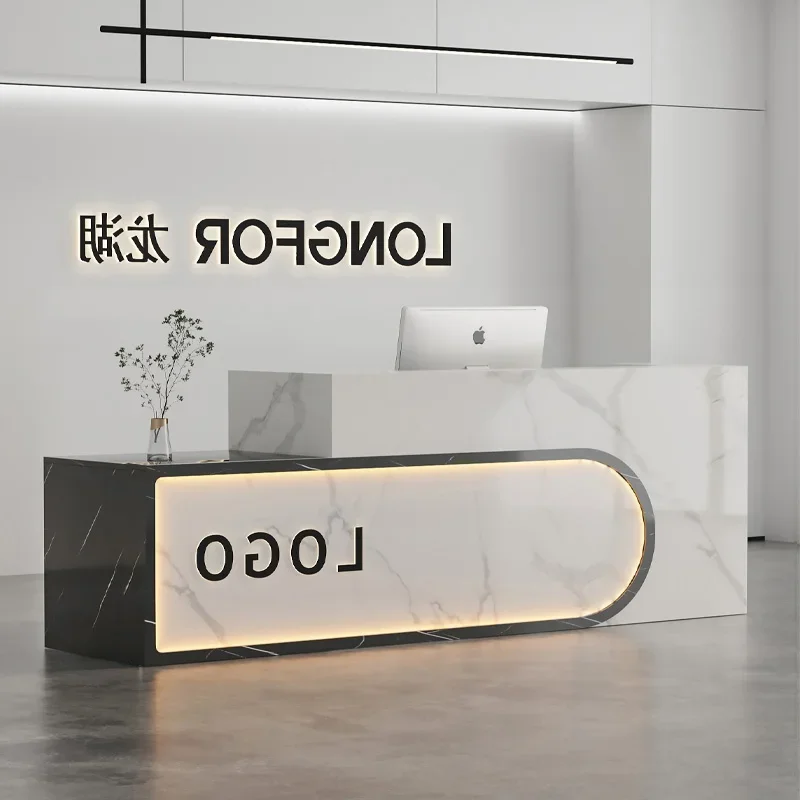 

Unique Simple Bar Counter Senior Classic Commercial Modern Reception Desk Professional Glamour Mostrador Commercial Furniture