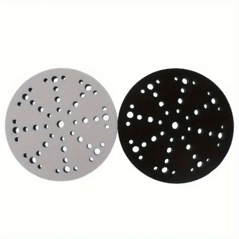 6-Inch 49 Holes Hook and Loop Soft Sponge Cushion Interface Buffer Pad Sponge Cushion Self-adhesive Sandpaper Disc Polishing