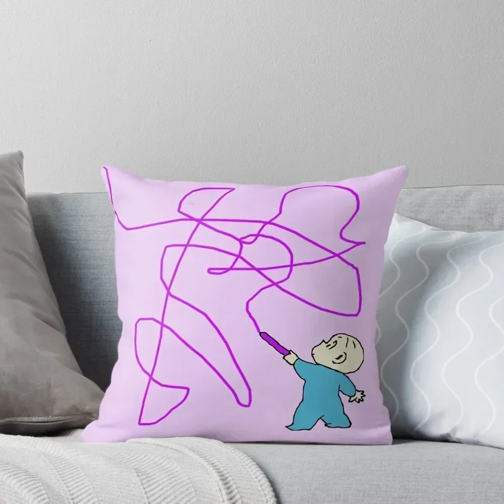 

Harold and the purple crayon Throw Pillow Anime bed pillows Embroidered Cushion Cover Luxury Cushion Cover pillow