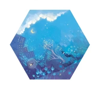 

Printed umbrella small ocean umbrella atmosphere super light three fold