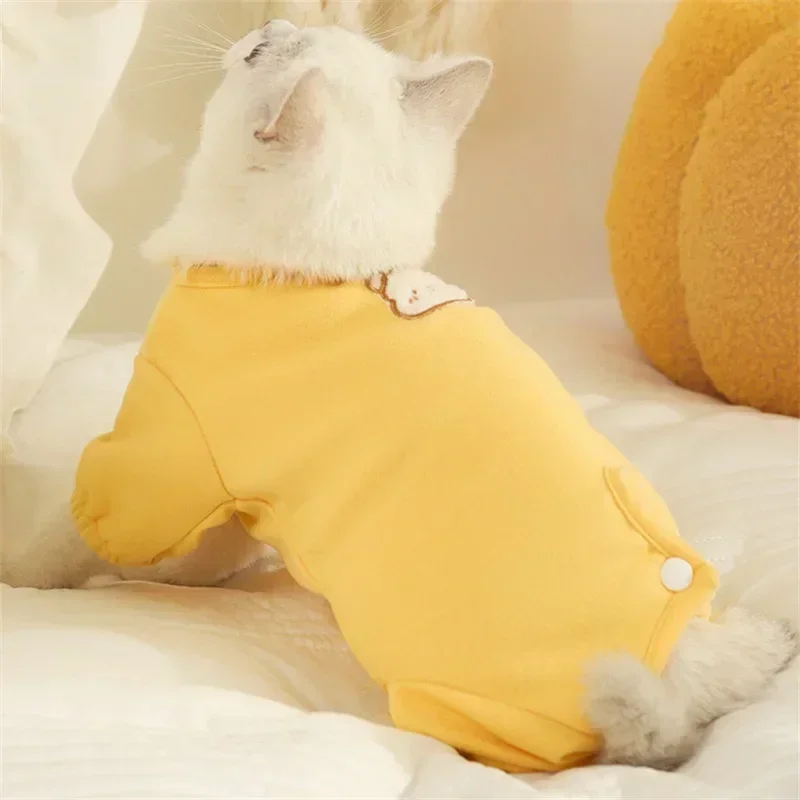 

Cat Weaning Suit Anti-Licking Recovery Clothes After Surgery Soft Puppy Kitten Jumpsuit Cat Sterilization Suit Pet Vest Clothing