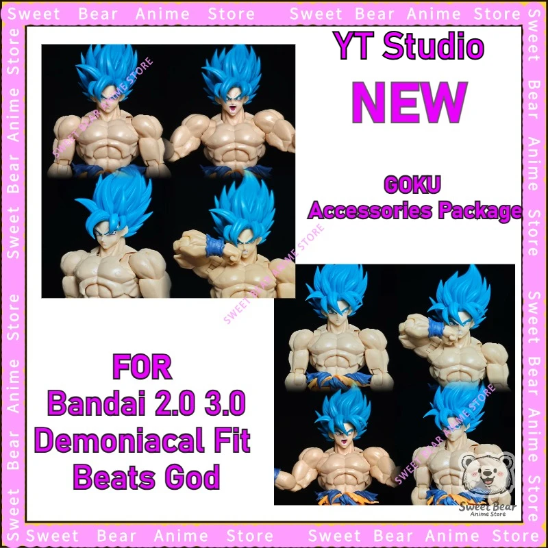 

YT Studio Blue Hair Goku Effect Parts Set для SHF Legendary Super Saiyan Martial Artist Dragon Ball Фигурка Аниме Модель