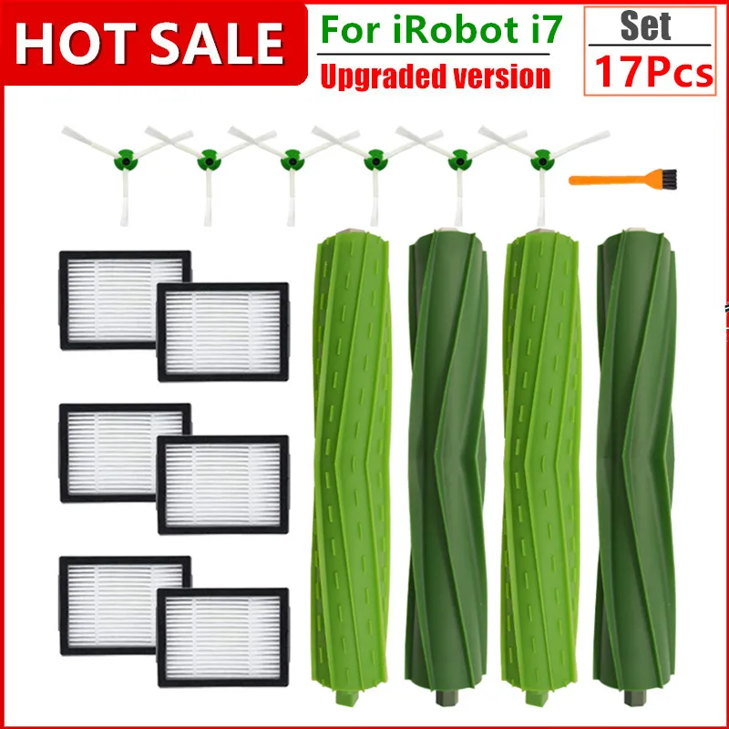 Für iRobot Roomba i7 i7 + E5 E6 ICH Serie Roboter Staubsauger Teile Ersatz Kit Seite Pinsel & Roller pinsel & Hepa-Filter