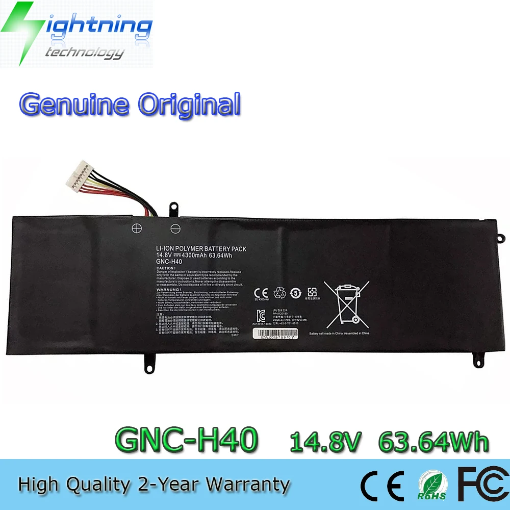 

New Genuine Original GNC-H40 14.8V 63.64Wh Laptop Battery for Gigabyte P34 V2 4300mAh