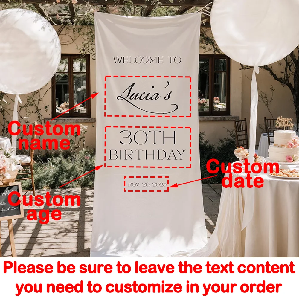 علامة قماش مخصصة لعيد الميلاد 16th 30th إكسسوارات خارجية لعيد الميلاد خلفية للحفلات علامة ترحيب أنيقة لتزيين الأحداث