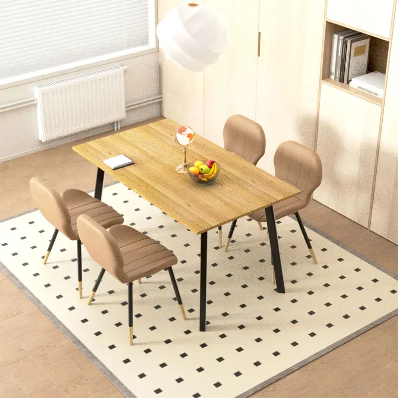 

Лидер продаж, обеденный стол и набор стульев, мебель для дома, гостиной, столешница из МДФ, обеденный стол, стол для столовой, дерево