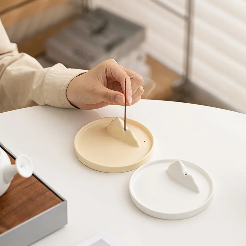 

Nordic Ceramic Incense Burner Modern Minimalist Home Decor Yoga Meditation Accessory