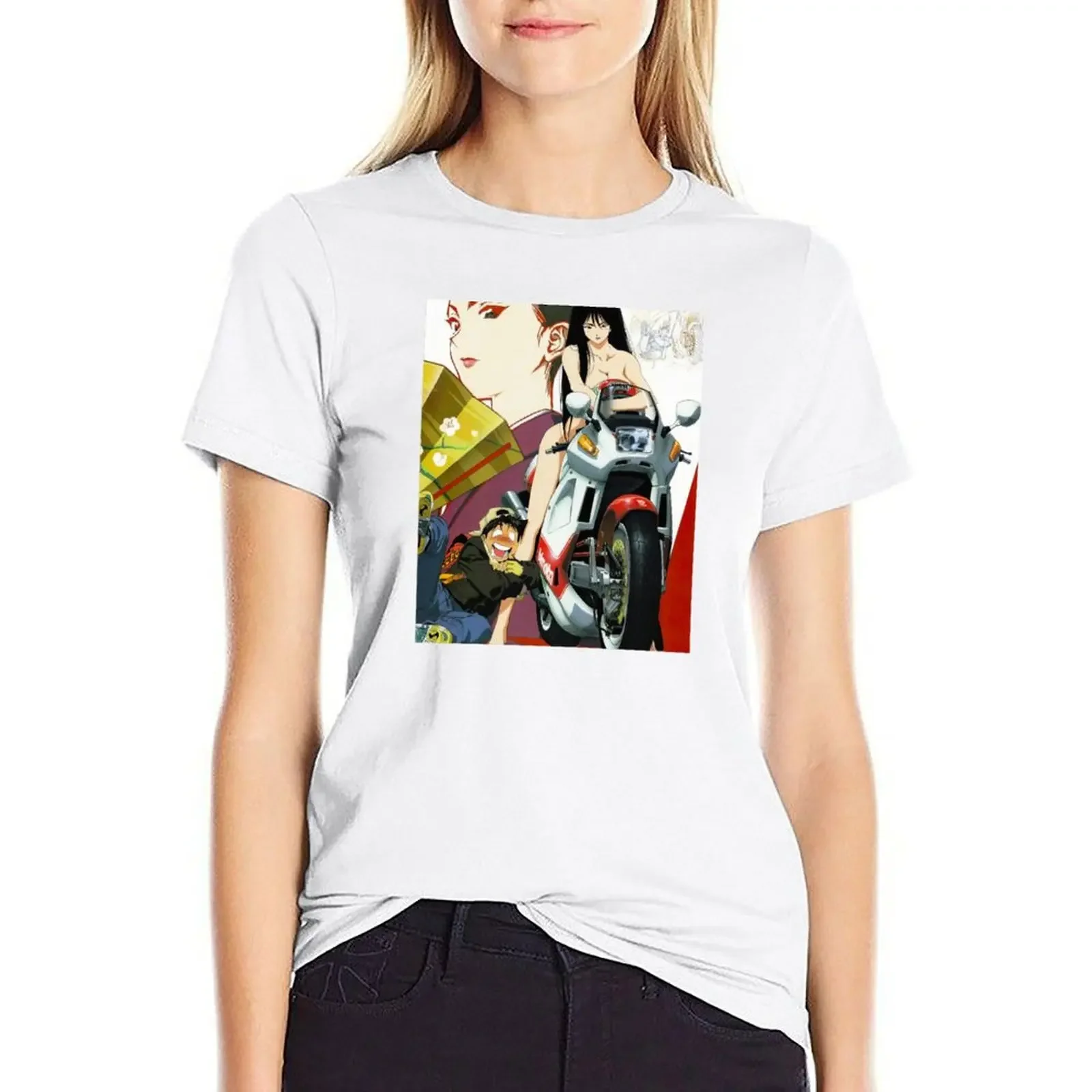

Golden Boy Motorbike T-shirt korean fashion shirts graphic tees workout shirts for Women