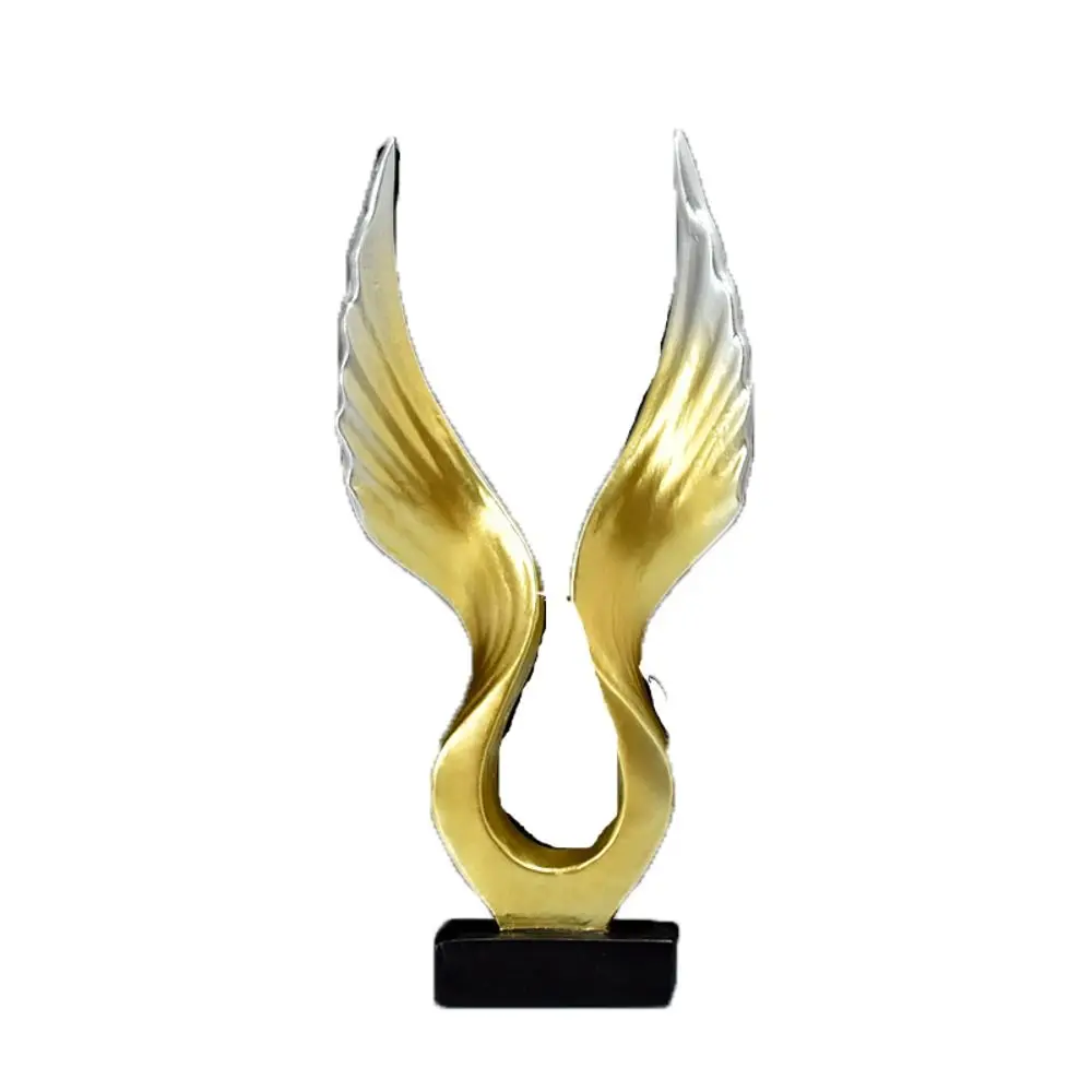 Wine Cabinet Decor High Quality Peaceful Prayer Simulated Resin Crafts Animal Wings Statue Desktop Ornaments Eagle  Ornaments