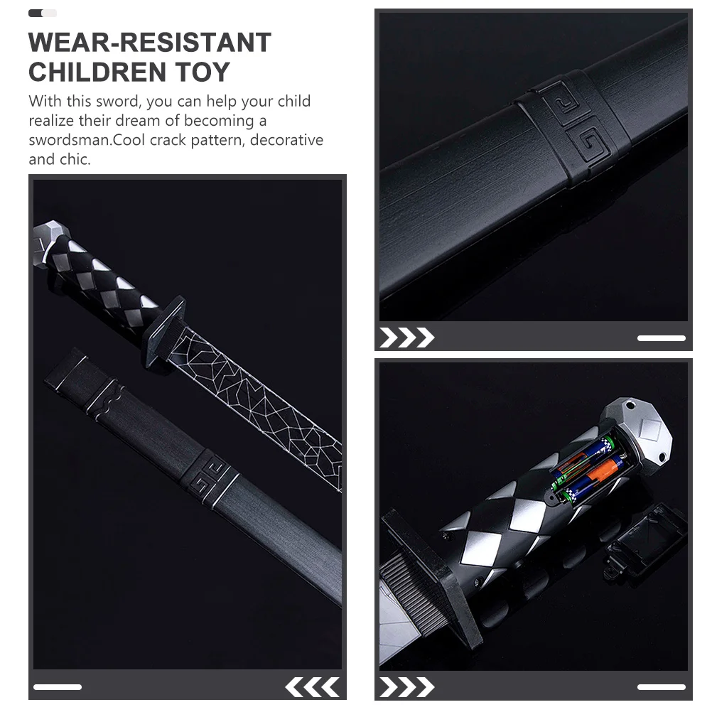 라이트 업 검 코스프레 파티 색상 변경 일본식 검 소품 어린이 인터랙티브 장난감 할로윈 용품