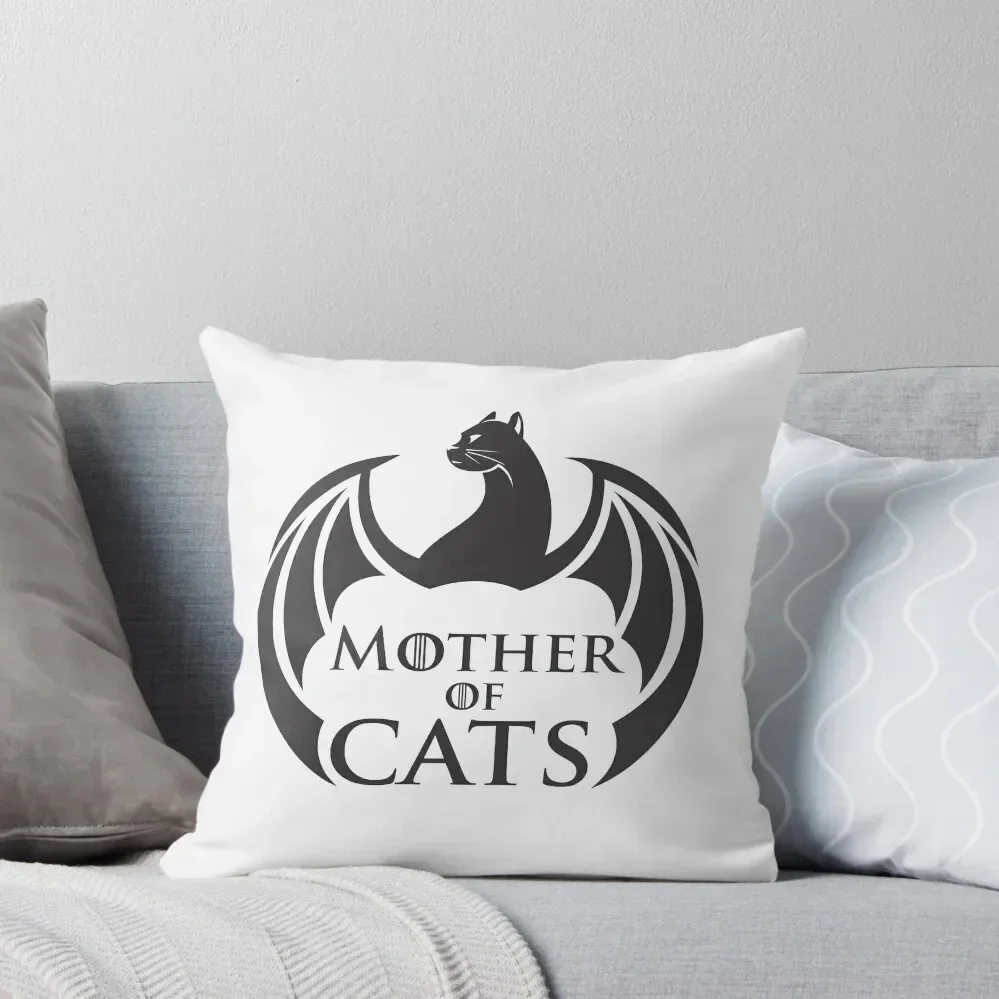

Mother of Cats Catleesi - Women TShirt Throw Pillow Decorative Cushions Covers For Sofas christmas pillowcases pillow