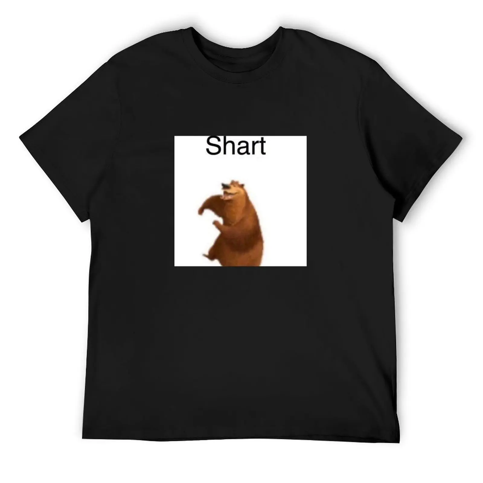 Shart Bear Sticker T-Shirt anime tshirt tops summer tops plus size men clothing